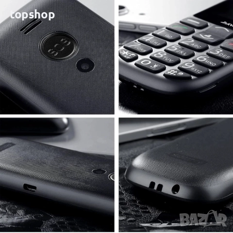 Нов TOKVIA T111 2.4-инчов голям дисплей Мобилен телефон с големи бутони за възрастни хора с SOS бут., снимка 6 - Motorola - 51637843