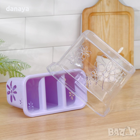 2809 Кухненски сушилник за прибори поставка за вилици лъжици, снимка 4 - Органайзери - 36371924