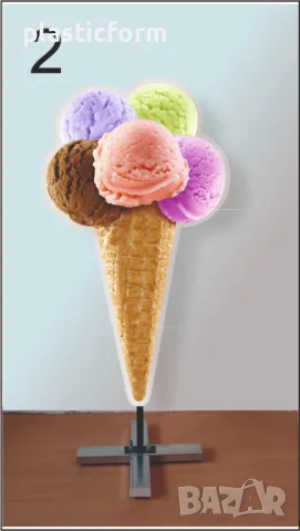 Рекламни табели Крем сладолед, домашен сладолед, сладолед различни вкусове, бабъл гофрета,, снимка 3 - Рекламни табели - 49851557