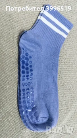 Противохлъзгащи чорапи за йога, пилатес, танци , снимка 4 - Дамски чорапи - 50345949