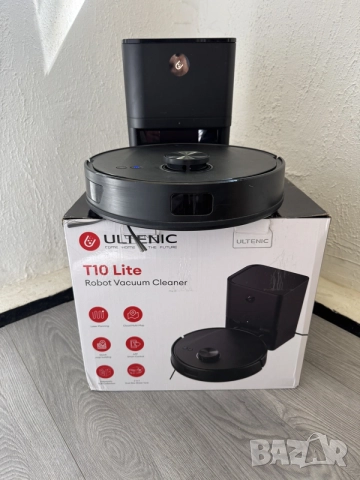 Смарт Робот Прахосмукачка и Моп | Ultenic T10 Lite | Станция за Самопочистване | LiDAR Сухо и Мокро 