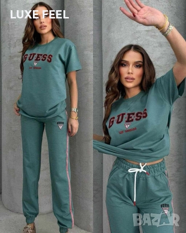 Дамски Комплект- лого Бродирано ⚜️Guess