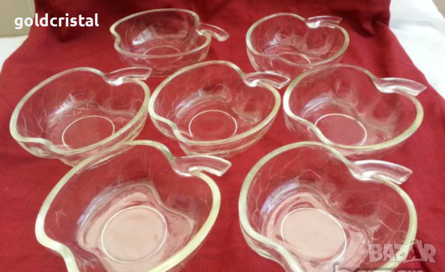  ретро стъклени  купички чинии 