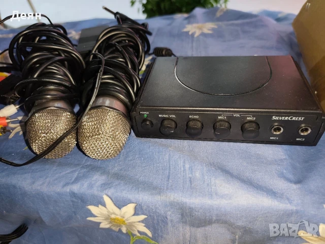 Караоке система с 2 микрофона кабел, снимка 2 - Караоке - 51118253