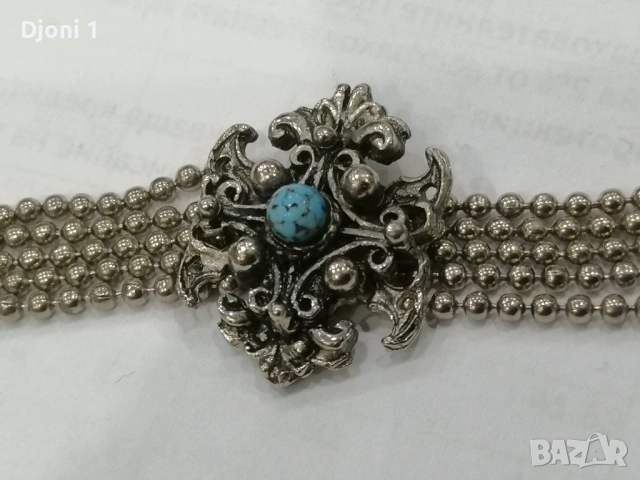 Дамски винтидж сет с тюркоаз , снимка 2 - Антикварни и старинни предмети - 53643867
