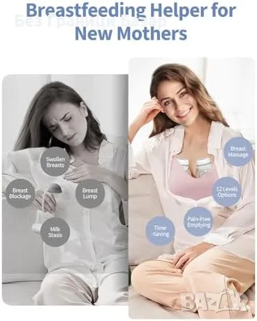 Нова Бърза и лека безжична помпа за кърма – 12 нива, 3 режима, 180 мл, снимка 2 - Помпи за кърма - 48889426