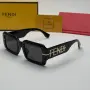 Слънчеви очила Fendi Bold Square Logo Edition нови, черно и бяло, снимка 1