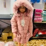 Детски якета с пухена качулка пълнеж от силиконова вата и ръкавички. Размери за 4 6 8 и 12, снимка 3
