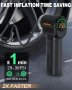 Нов Мощен Безжичен Компресор 150PSI с LED, 4 Дюзи, Универсален, снимка 7