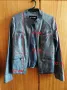 Синьо кожено яке, без забележки , размер 38, снимка 2