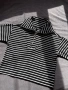 Черно-бяла райе блуза, снимка 1