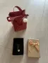 Сребърно колие 925 със сърце и златист кант, снимка 2