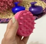 💆‍♀️ Силиконова четка за шампоан и масаж на скалпа, снимка 4