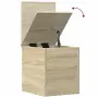 vidaXL Кутия за съхранение дъб сонома 30x35x35 см инженерно дърво, снимка 8