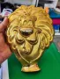 Месингова пластика скулптура лъв, снимка 1