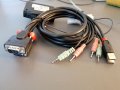 2-портов KVM суич,LINDY LNY-42342- VGA, USB 2.0, звук, вградени кабели, снимка 4