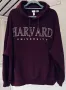 Обемен суитчър /худи HARVARD бордо унисекс, снимка 2