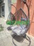 Градинска люлка водоустойчива Висящ ратанов стол 3 размера, снимка 4
