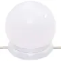vidaXL Тоалетка с LED, бетонно сива, 86,5x35x136 см, снимка 8