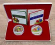 Серия Цветница + Великден - 2 бр х 1 oz. сребърна монетна емисия , снимка 1
