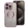 Силиконов калъф Glam за iPhone 16 Pro Max, Розов, снимка 1