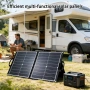 Мощен Сгъваем Соларен Панел 120W (Peak) – Монокристален | USB-C, XT60, DC за Къмпинг, снимка 1