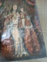 Стара творба- икона, масло върху платно,детайлно майсторско изпълнение , снимка 5