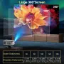 Промоцена проектор Horlat T10MAX GoogleTV OS 4K HDR10 3000ANSI WIFI BT RC, снимка 5