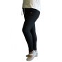 Дамски спортно-елегантен панталон в черно, снимка 1 - Панталони - 42222811