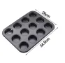 Тава за мъфини с 12 гнезда, с незалепващо покритие, снимка 2