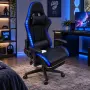 Геймърски стол с RGB LED осветление и дистанционно , снимка 4