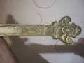 Старинен голям месингов кръст с разпятие., снимка 6