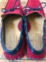IZAC 41 червени мокасини естествена кожа ръчна изработка, снимка 5