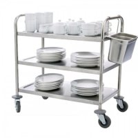 ПРОМО! Иноксова количка за сервиране отсервиране на 2 3 нива Помощни колички, снимка 4 - Обзавеждане на кухня - 44341816