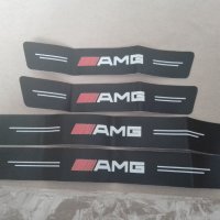 Качествени карбон стикери за прагове с лого АМЖ  AMG Mercedes за кола автомобил джип ван , снимка 1 - Аксесоари и консумативи - 40437747