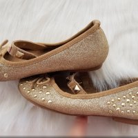 Детски обувки - Балеринки №24 цвят злато , снимка 5 - Детски обувки - 34769524