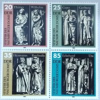 ГДР, 1983 г. - пълна серия марки, чисти, скулптури, 1*35, снимка 1 - Филателия - 37610892