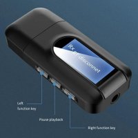 Audio Receiver Bluetooth Аудио трансмитер предавател приемник 3.5MM AUX RCA стерео безжичен адаптер, снимка 4 - Ресийвъри, усилватели, смесителни пултове - 44296738