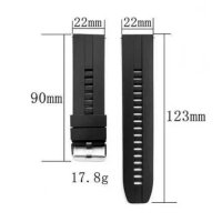 Силиконови каишки 22мм за Huawei Watch GT2 46мм/ Samsung Gear S3, снимка 3 - Каишки за часовници - 44369073