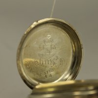 Красив Малък Сребърен Джобен Цилиндър 1914 г., снимка 8 - Антикварни и старинни предмети - 42023067