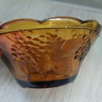 стара стъклена купа,бонбониера арт деко, снимка 4 - Други ценни предмети - 40033699