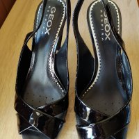 Официални обувки Геокс, Geox, естествен лак, на ток, елегантни обувки, снимка 4 - Дамски елегантни обувки - 33784413