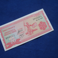 Бурунди 20 франка 2005 г, снимка 1 - Нумизматика и бонистика - 36404839