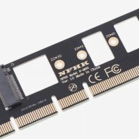 NGFF M Key M.2 NVME AHCI SSD към PCI-E PCI Express 16x x4 адаптер Riser Card Converter за XP941 SM95, снимка 1 - Кабели и адаптери - 41687173