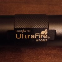 Фернер UltraFire WF-502B - 800 Lumens, 200m, 18650x2, зарядно , снимка 4 - Оборудване и аксесоари за оръжия - 38834827