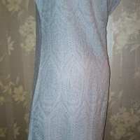 Mary Rich S,M-Светлосиня рокля от памучна рязана дантела , снимка 4 - Рокли - 41554603