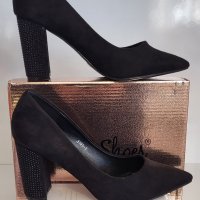 Елегантни дамски обувки на висок ток модел: 3191-1 black, снимка 1 - Дамски обувки на ток - 40132322