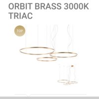 LED Полилей, ORBIT 01-1723-Triac Redo; D1000+800+600,H3000mm-Brass, снимка 6 - Лед осветление - 41979851