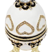 Фаберже стил, кутийки-яйца за бижута в луксозна подаръчна кутия., снимка 3 - Декорация за дома - 44329348