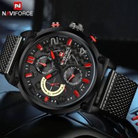 Мъжки часовник Naviforce 9068с2 Red неръждаема стомана, снимка 1 - Мъжки - 41103521